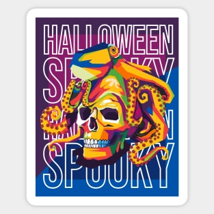 scary skull Sticker